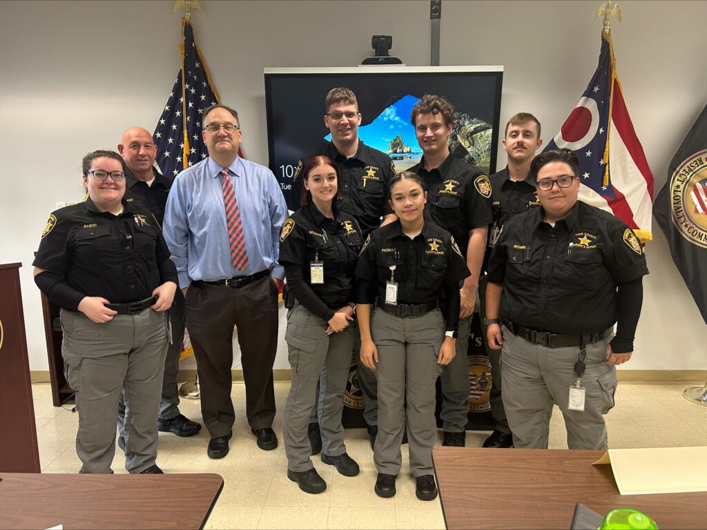 Judge DeLeone teaching at the Lake County Sheriff's Corrections Officers Academy