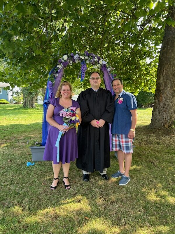 Congratulations to Heather Denmead and Scott Duke on their beautiful wedding day, August 24,2024. Judge Michael L. DeLeone Officiating.