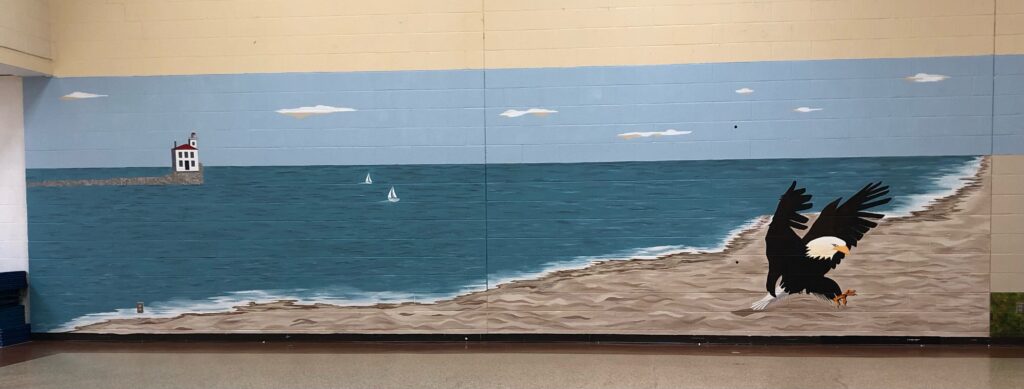 Juvenile Court is very excited to share the new murals in the Detention Center and Education Classroom. Judge DeLeone congratulates Marla Kassoff, Education Services Art Teacher, on her great work.