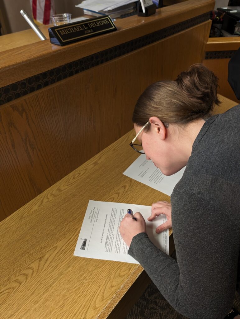 Oath for new Assistant Deputy Clerk
