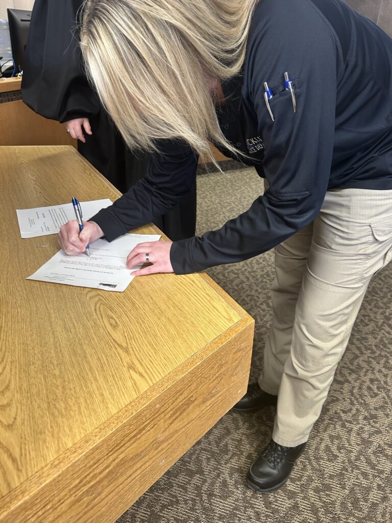Deputizing Officer from Wickliffe Police Department