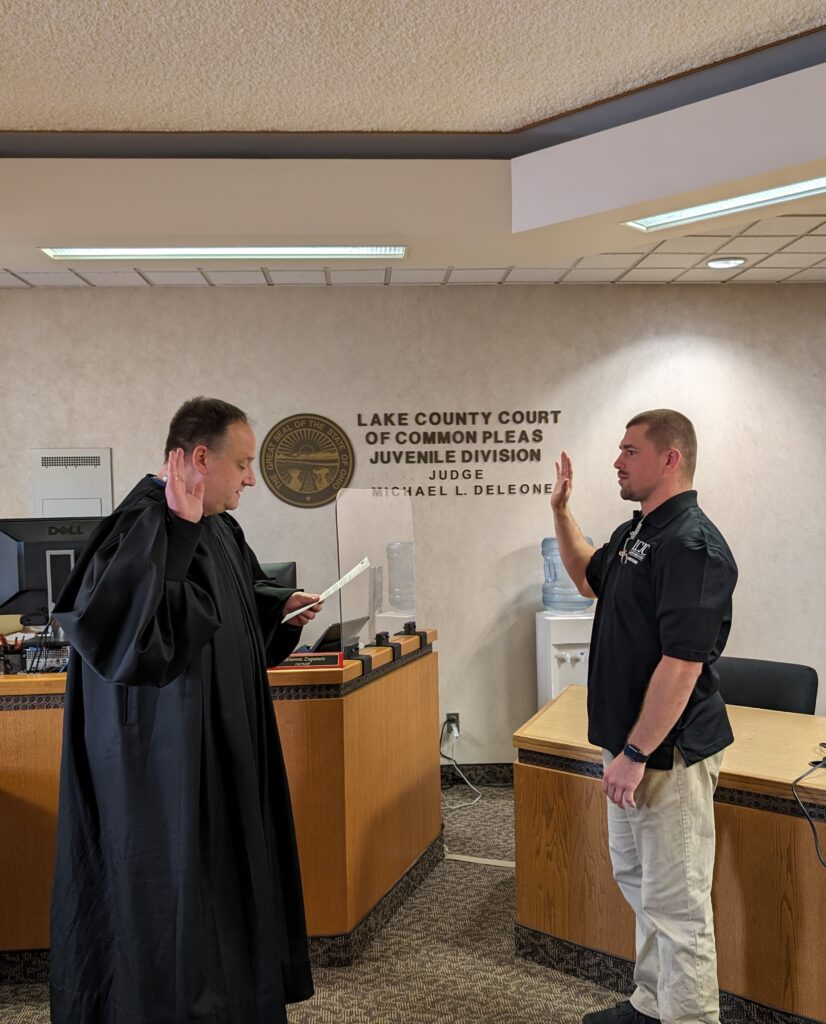Oath for new Juvenile Corrections Officer