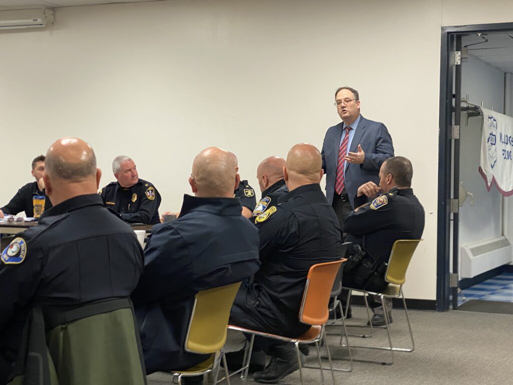 Judge DeLeone at Chiefs Meeting