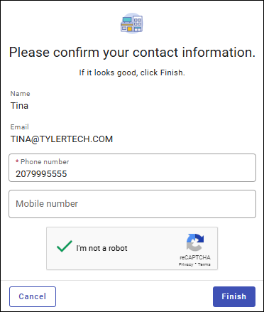 Confirm vendor identity